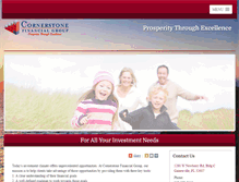Tablet Screenshot of cornerstone-fg.com